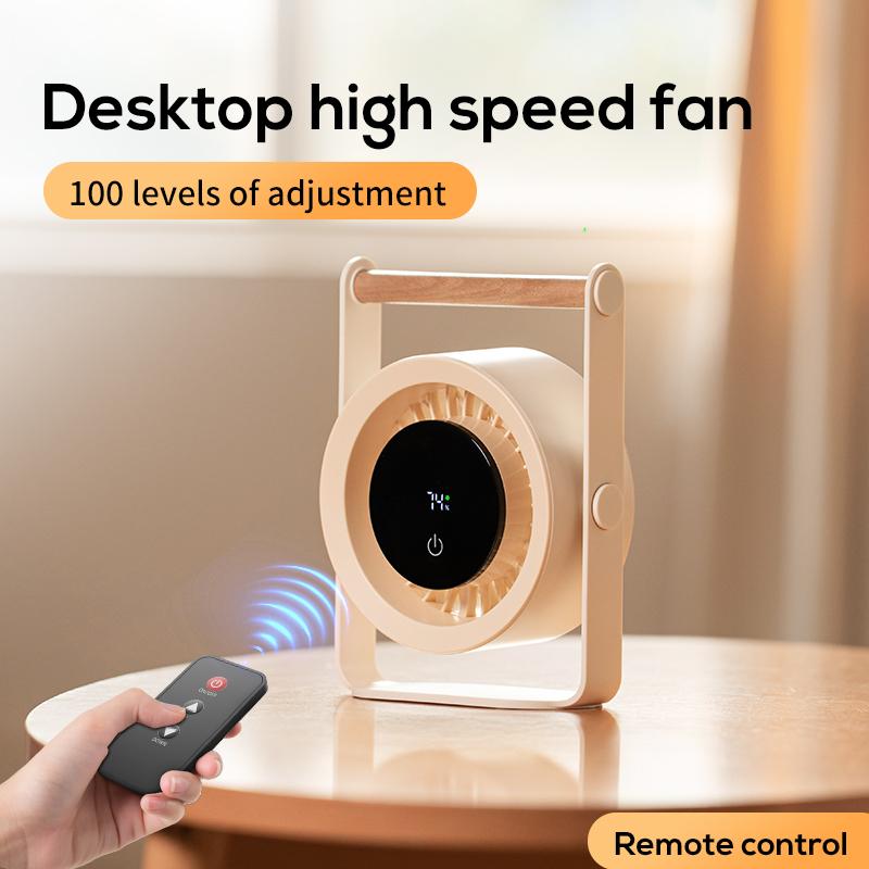Desktop High Speed Fan 4000 mah with Remote Control
