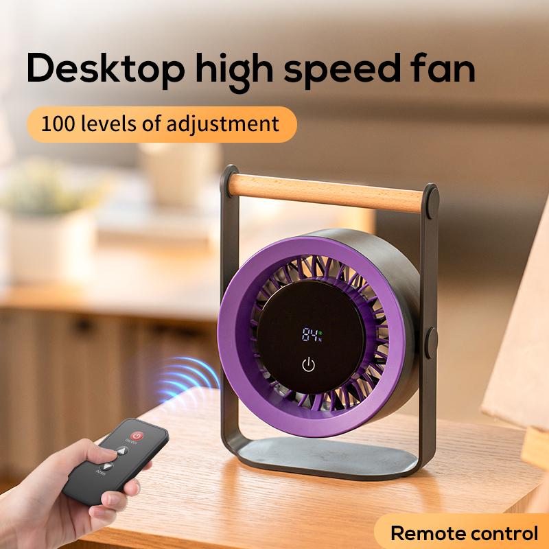 Desktop High Speed Fan 4000 mah with Remote Control
