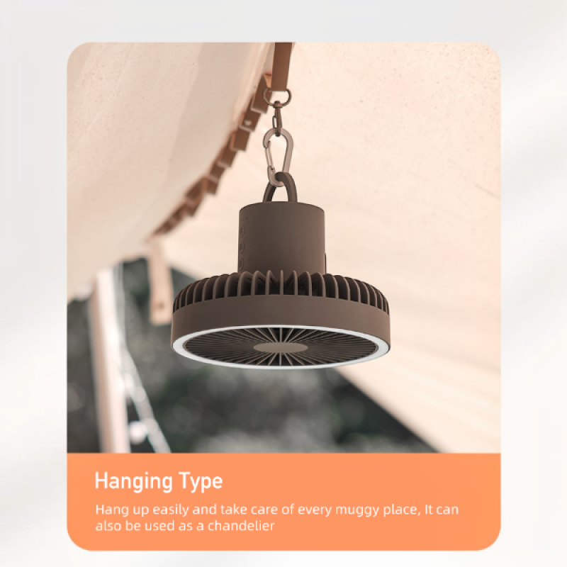 Portable Desktop Fan 10000 mAh USB Rechargeable (White Light only)