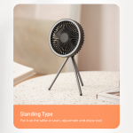 Portable Desktop Fan 10000 mAh USB Rechargeable (White Light only)