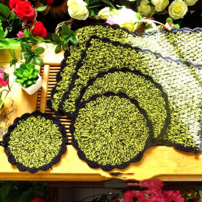 Zahra Handmade Artisan Floral Crochet Coaster Mat Series